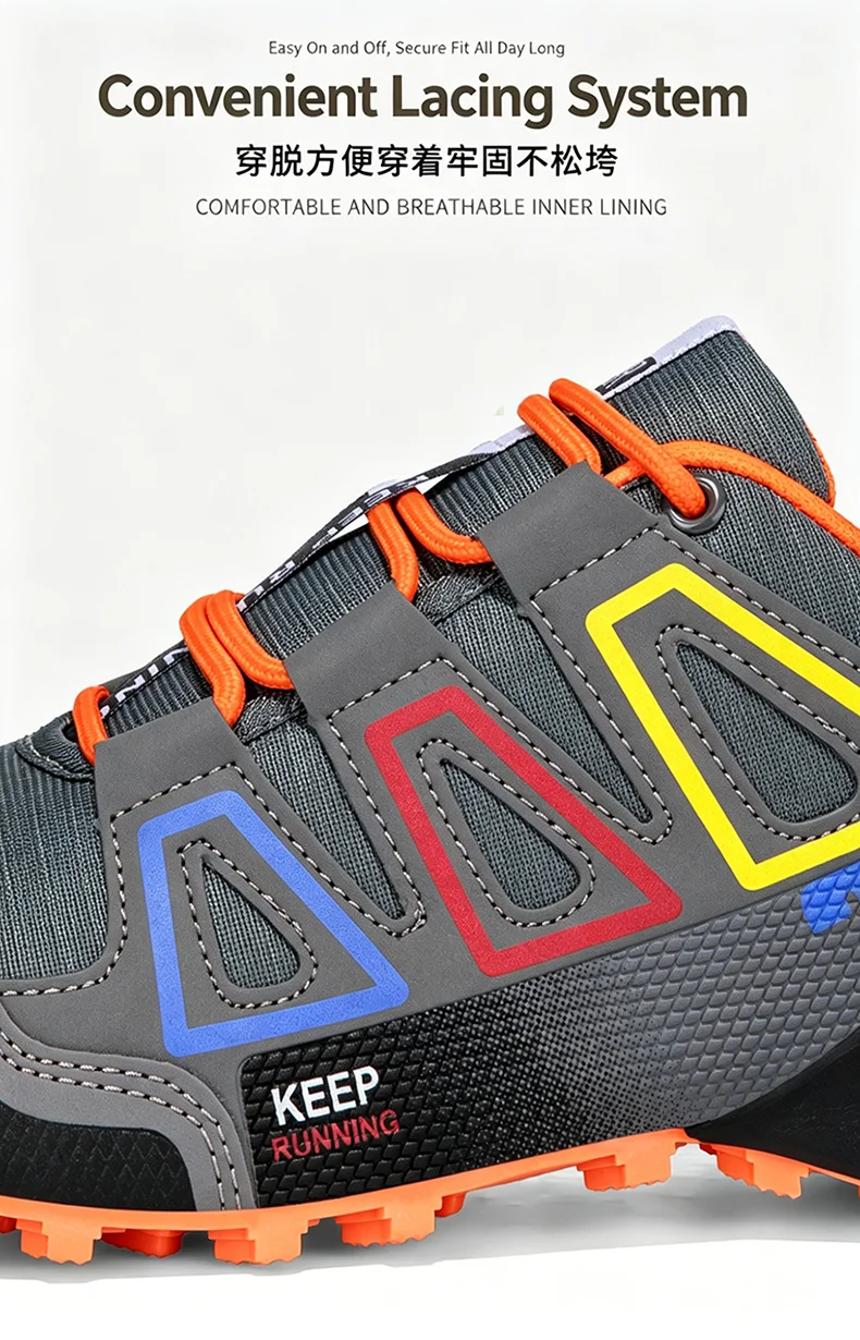 Men Camping Shoes Waterproof Non-slip All-terrain Sports Shoes Outdoor Cycling Shoes Hiking Hunting Tactical Training Shoes