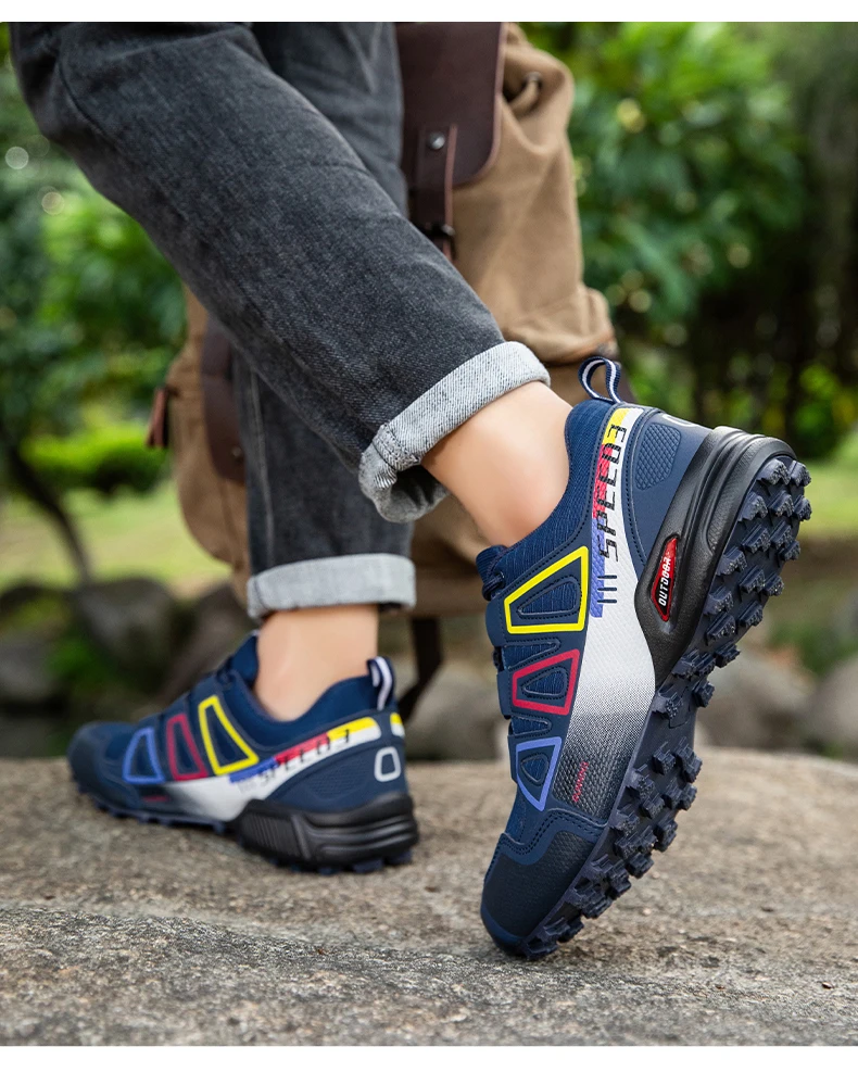 Men Camping Shoes Waterproof Non-slip All-terrain Sports Shoes Outdoor Cycling Shoes Hiking Hunting Tactical Training Shoes