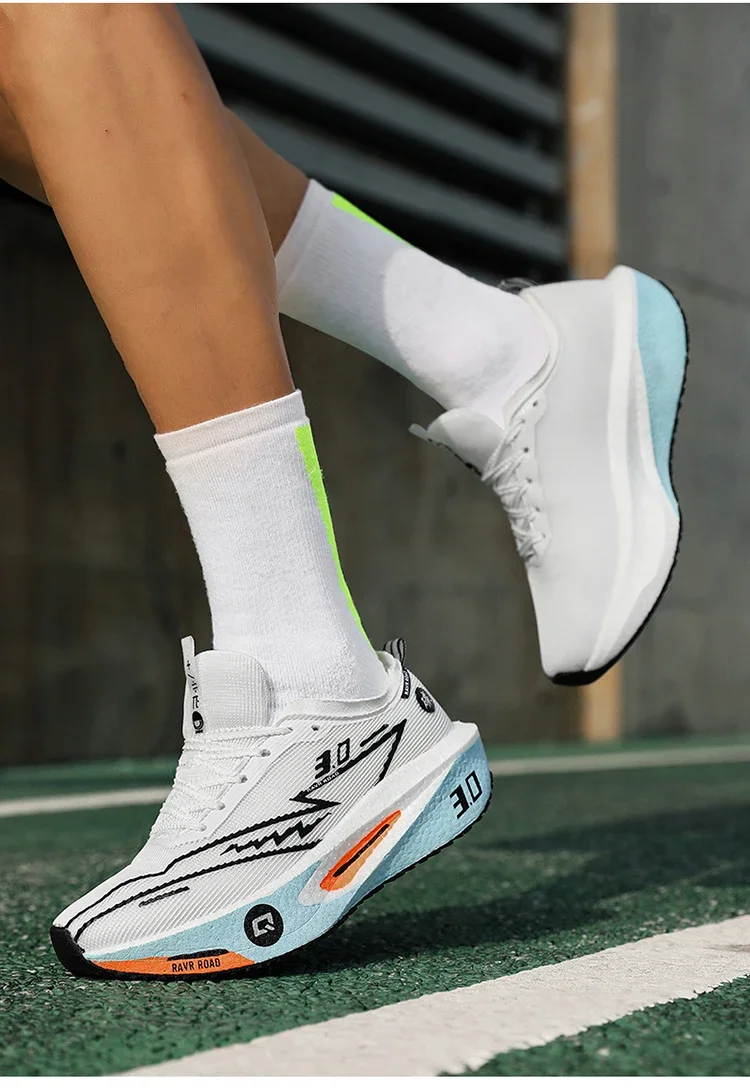 Running Shoes Speciality Carbon Board Marathon Men Sports Breathable Lightweight Women's Comfortable Athletic Nonskid Sneakers