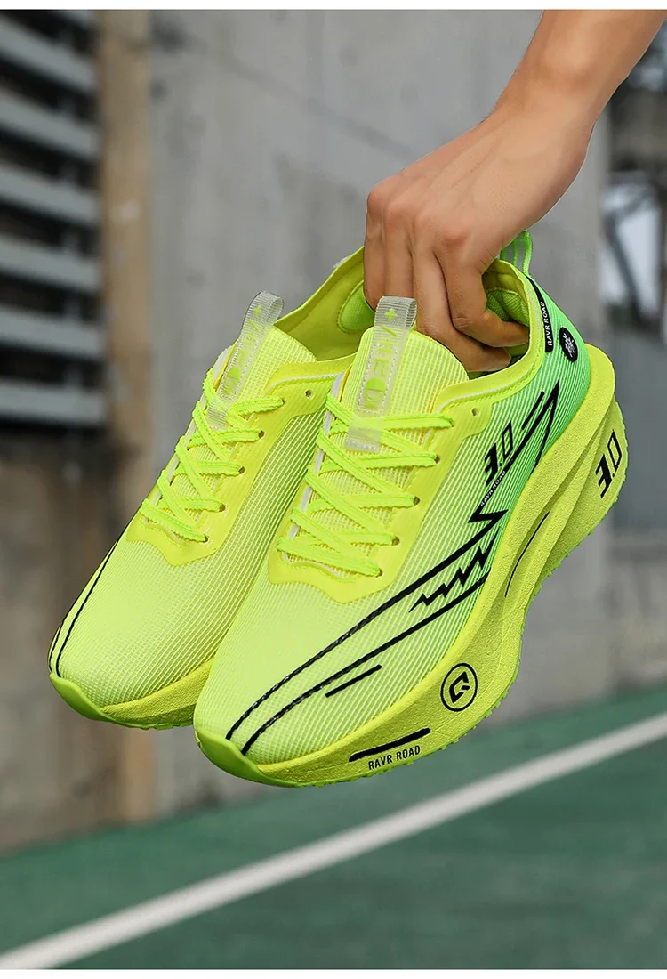 Running Shoes Speciality Carbon Board Marathon Men Sports Breathable Lightweight Women's Comfortable Athletic Nonskid Sneakers