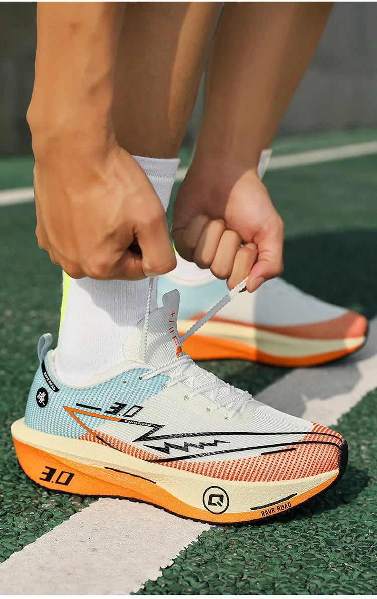 Running Shoes Speciality Carbon Board Marathon Men Sports Breathable Lightweight Women's Comfortable Athletic Nonskid Sneakers