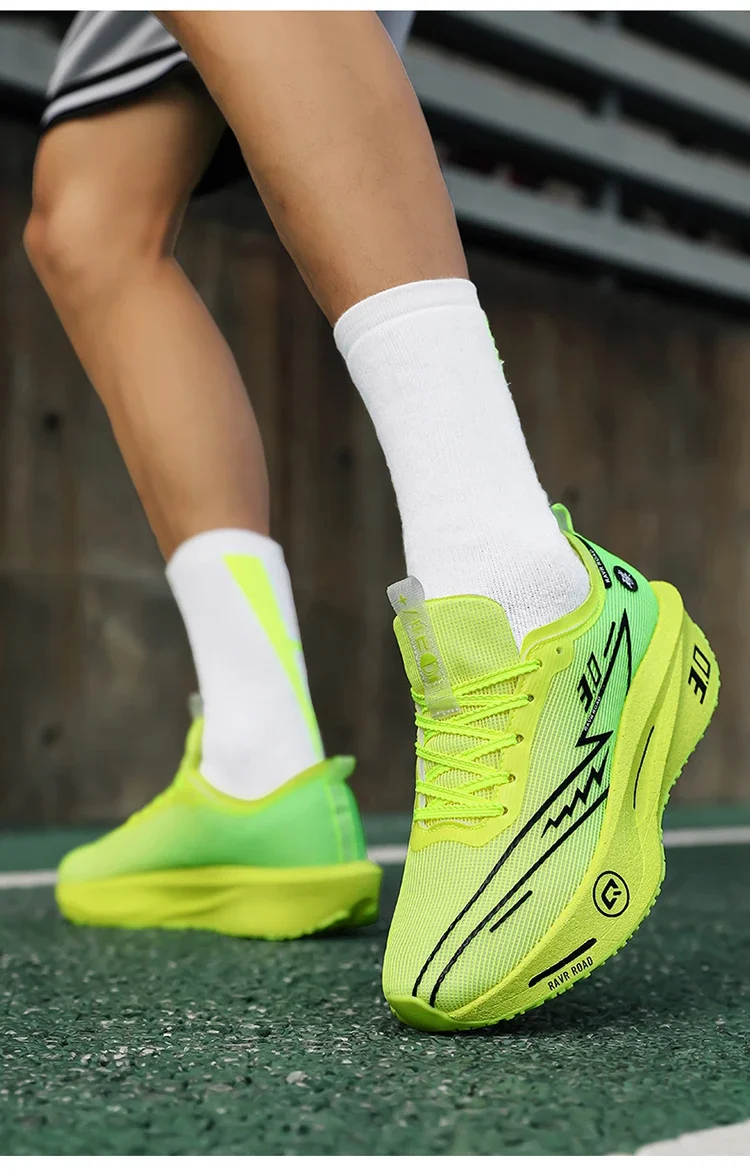 Running Shoes Speciality Carbon Board Marathon Men Sports Breathable Lightweight Women's Comfortable Athletic Nonskid Sneakers