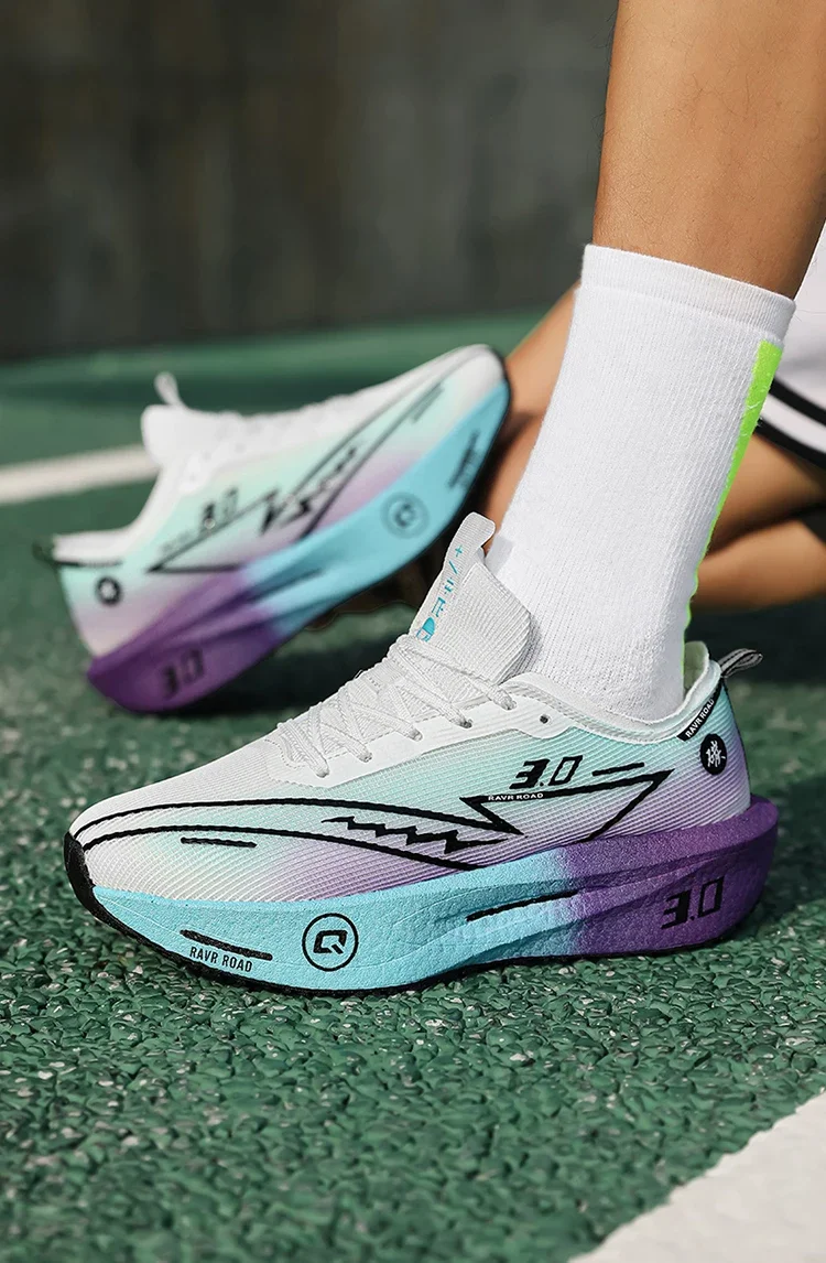 Running Shoes Speciality Carbon Board Marathon Men Sports Breathable Lightweight Women's Comfortable Athletic Nonskid Sneakers