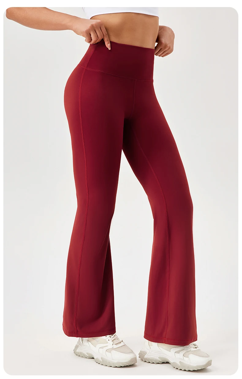 Gym Yoga Pants for Women Slim Wide-leg Bell-bottoms Gym Running Breathable Fitness Leggings High Waist Yoga Leggings