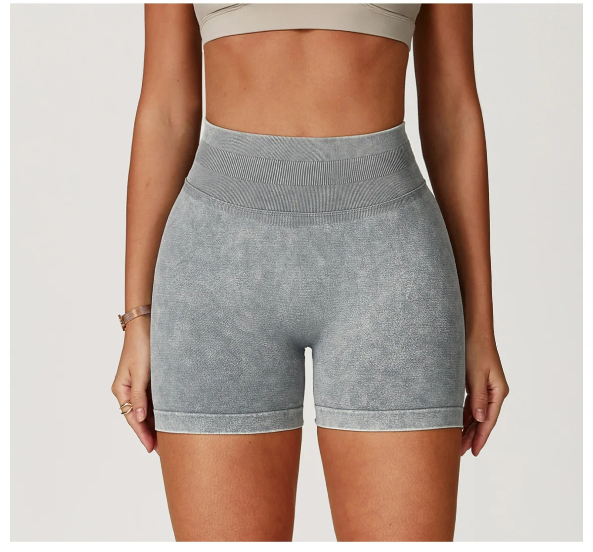 High Waist Yoga Shorts Women Sand Washed Yoga Shorts Workout Shorts Fitness Yoga Lift Butt Fitness Yoga Gym Running Short Pants