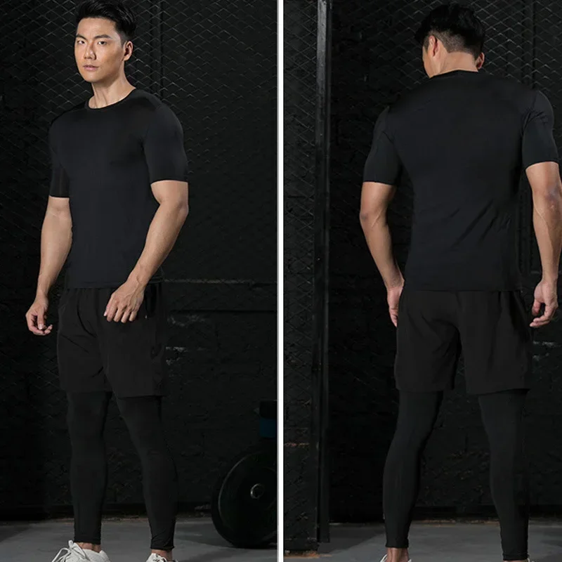 Anime Berserk Compression T-shirt Men Elastic Tight Sportswear Short-sleeved Gym Bodybuilding Quick-drying Sweatshirt Top S-3XL