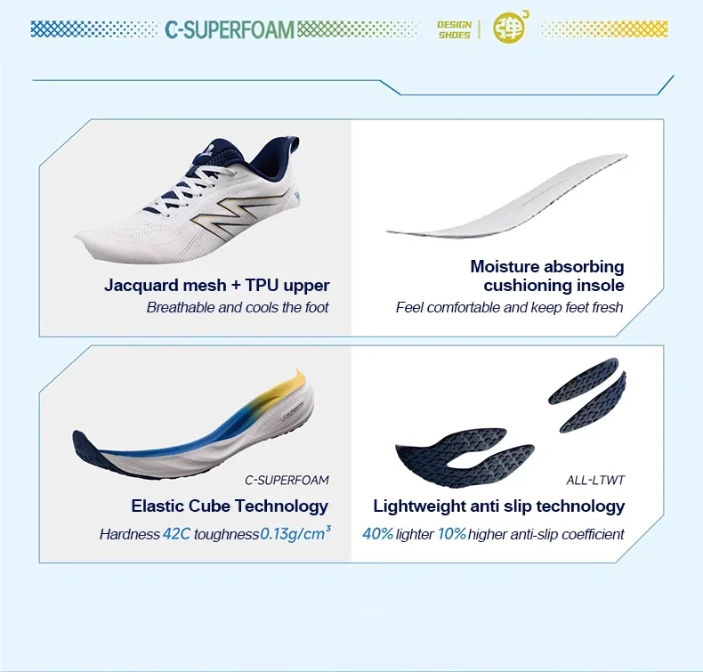 GOLDEN CAMEL Running Sports Shoes Men and Women Sneakers Breathable Mesh Non-slip Wear-resistant Jogging Sports Shoes for Men