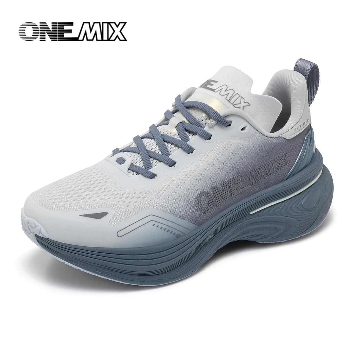 ONEMIX New Jogging Running Shoes Women and Men Light Sneakers Road Shoes Wear-resistant Fashion Sports Shoes Fitness