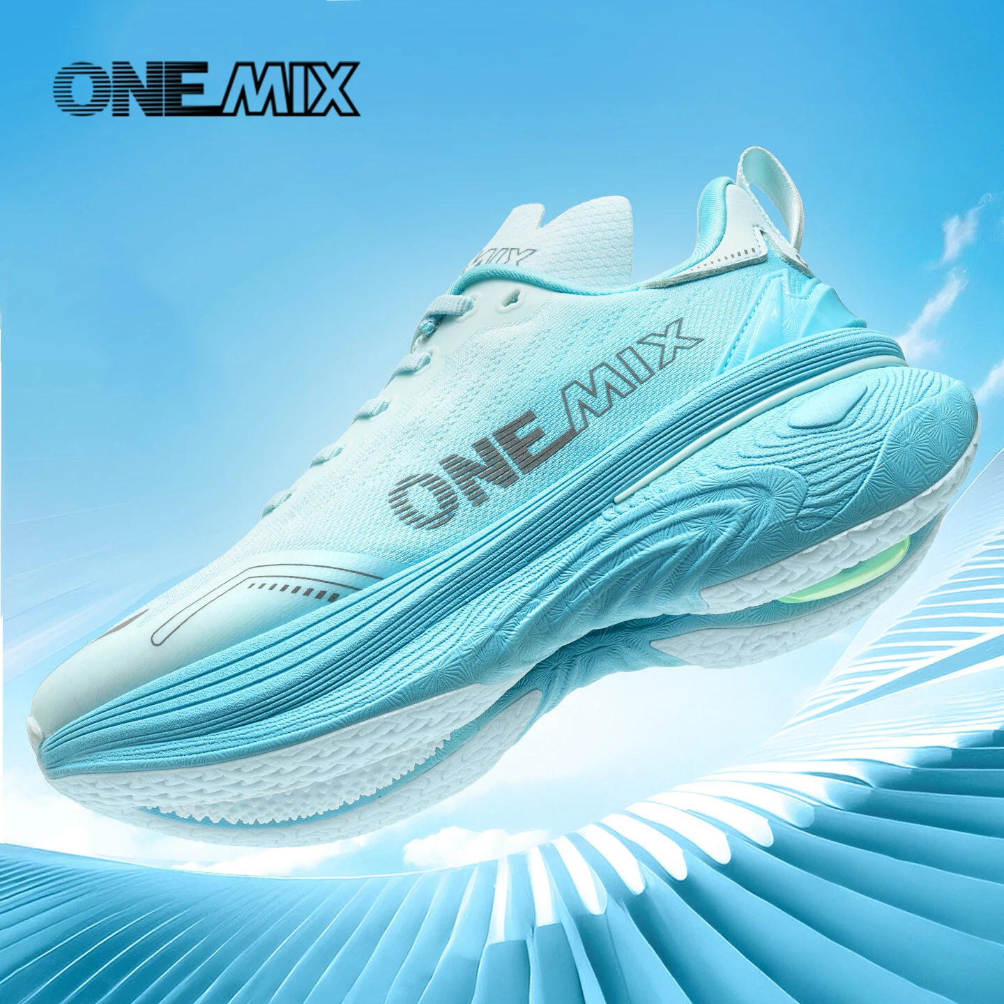 ONEMIX New Jogging Running Shoes Women and Men Light Sneakers Road Shoes Wear-resistant Fashion Sports Shoes Fitness