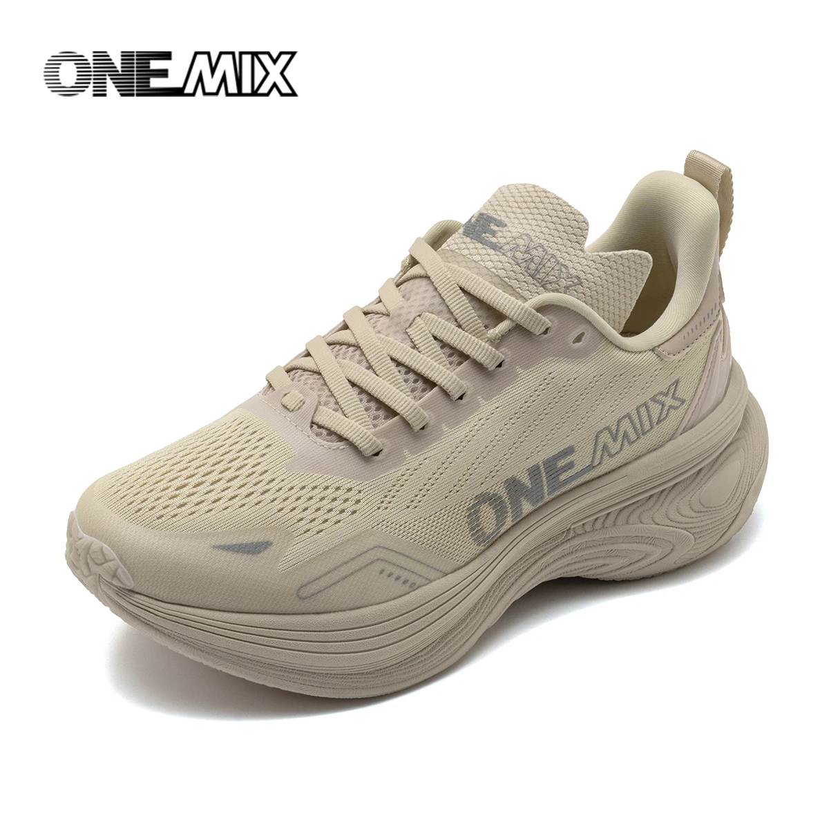 ONEMIX New Jogging Running Shoes Women and Men Light Sneakers Road Shoes Wear-resistant Fashion Sports Shoes Fitness