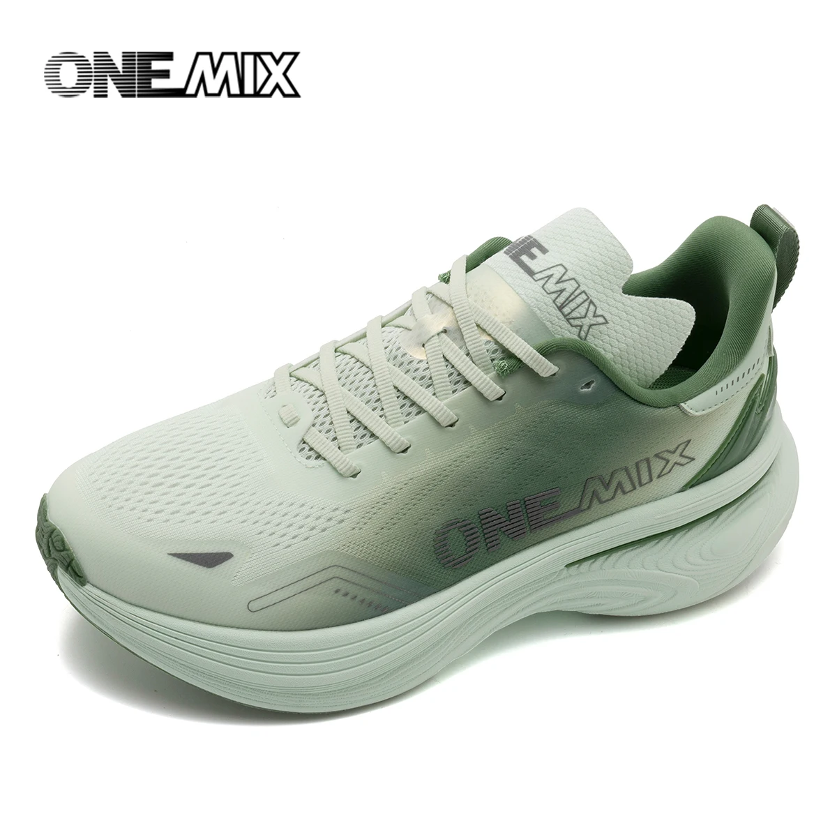 ONEMIX New Jogging Running Shoes Women and Men Light Sneakers Road Shoes Wear-resistant Fashion Sports Shoes Fitness