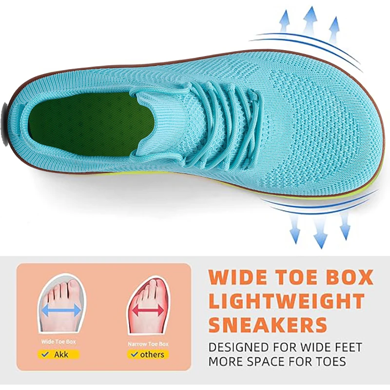 Minimalist Barefoot Shoes Unisex Lightweight Breathable Zero Soles Wide Toe Men's Running Shoes Outdoor Casual Walking Shoes