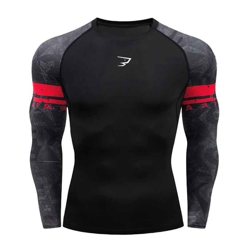 Men Running Compression T-shirt Long Sleeve Sport Tees Gym Fitness Sportshirts Male Jogging Sportswear Homme Athletic Shirt Tops