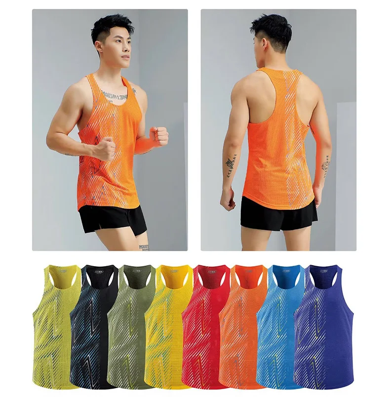 Adult Men Women Running Outdoor Shirts Tight Gym Tank Top Fitness Sleeveless T-shirts Sport Exercise Basketball Marathon Vest V9