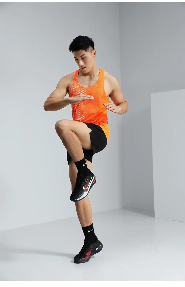 Adult Men Women Running Outdoor Shirts Tight Gym Tank Top Fitness Sleeveless T-shirts Sport Exercise Basketball Marathon Vest V9