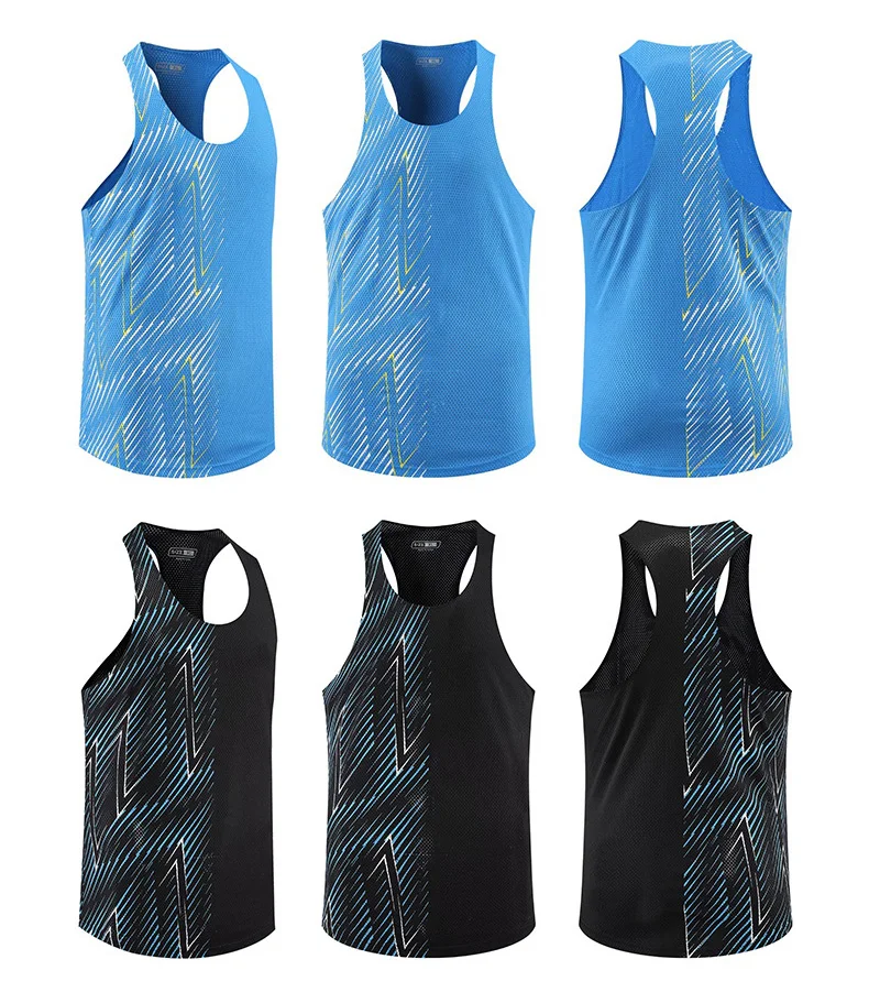 Adult Men Women Running Outdoor Shirts Tight Gym Tank Top Fitness Sleeveless T-shirts Sport Exercise Basketball Marathon Vest V9