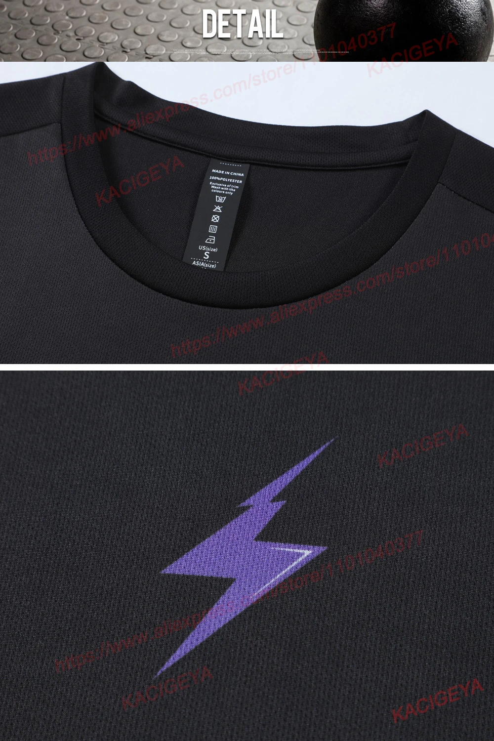 Man Gym Sets Outdoor Running Sports 2Pcs Summer Men Tshirt Tennis Shorts Breathable Fashion Quick Drying Prints Causal Suit