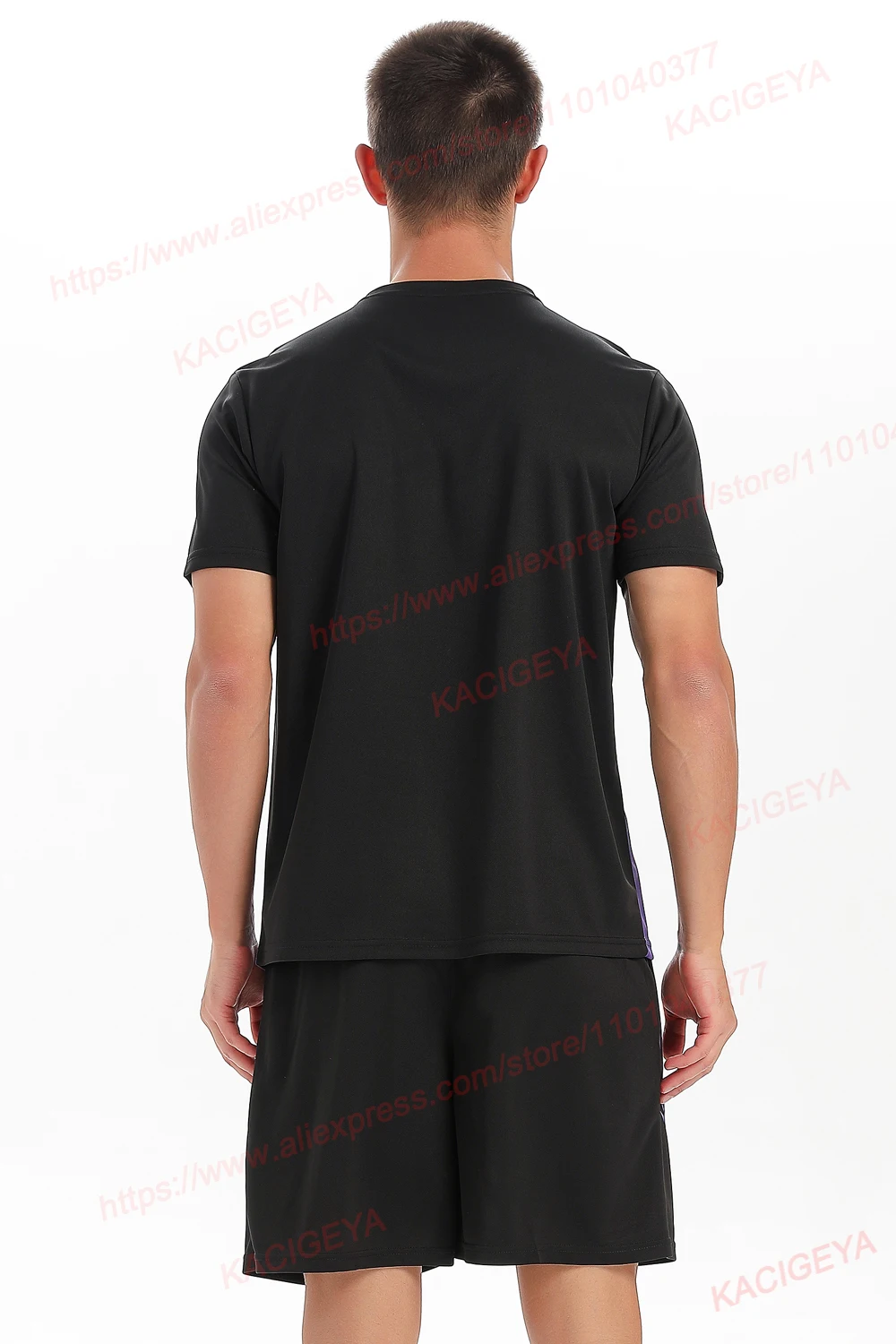 Man Gym Sets Outdoor Running Sports 2Pcs Summer Men Tshirt Tennis Shorts Breathable Fashion Quick Drying Prints Causal Suit