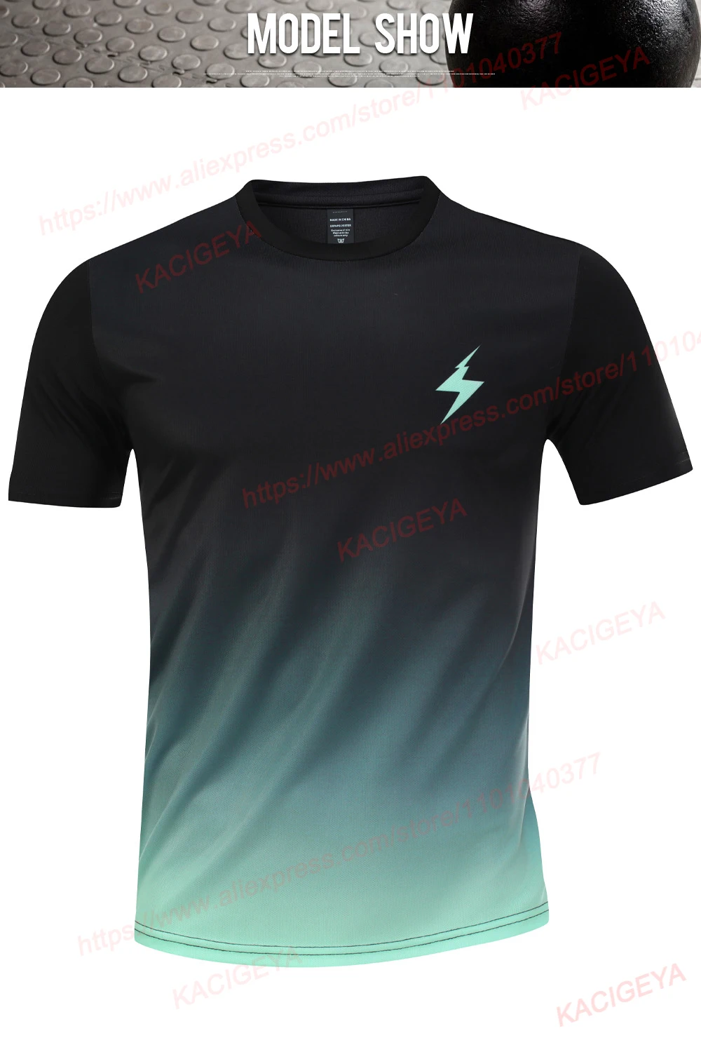 Man Gym Sets Outdoor Running Sports 2Pcs Summer Men Tshirt Tennis Shorts Breathable Fashion Quick Drying Prints Causal Suit