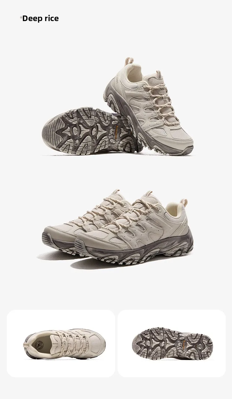 Golden Camel Non-slip Women Hiking Shoes Breathable Outdoor Anti Slip Splashproof Climbing Men Sneaker Tourism Mountain Shoes