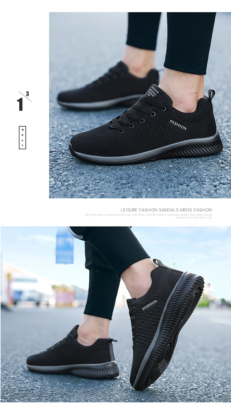 Large Size Mesh Breathable and Comfortable Soft-Soled Couple's Walking Shoes, Durable and Lightweight Outdoor Casual Sports Shoes for All Seasons