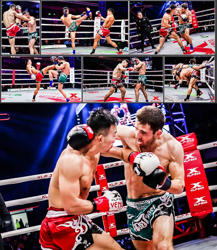 Fluory Thai Boxing Shorts for Men Women Kids - Fairtex Style MMA Shorts with Embroidery Muay Thai shorts
