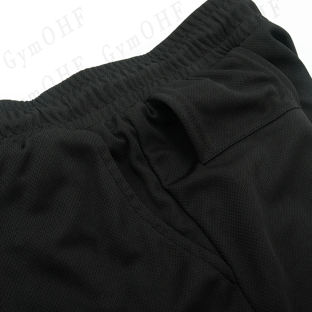 Anime Gym 2 in 1 Shorts For Men Sports Fitness Print Short Lining Phone Pocket Shorts Workout Running Mesh Sport Short Pants