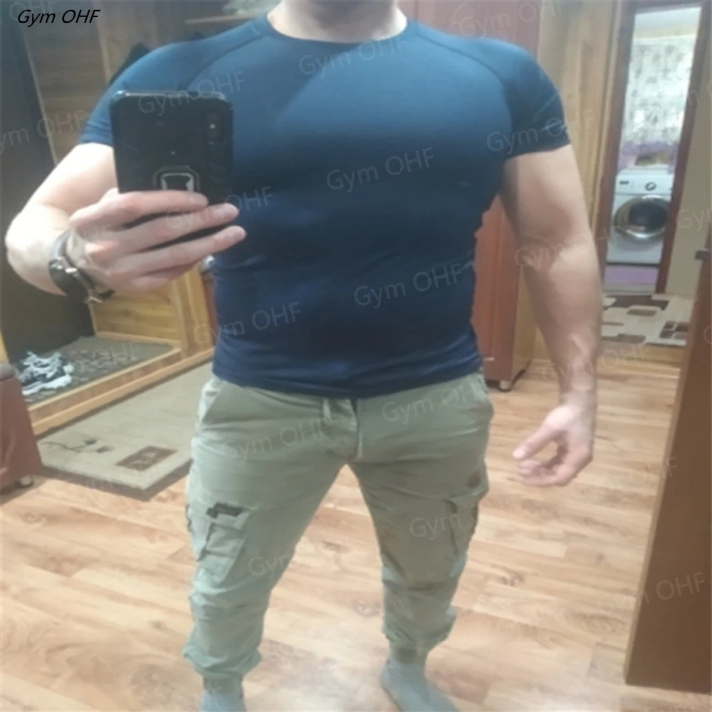 Jerseys Men Gym Fitness Sports Mma Exercise Training Man T-shirt Work Out Compression Rashguard Jiu Jitsu T Shirt Men Shirts