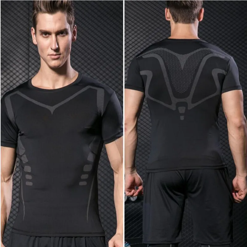 Jerseys Men Gym Fitness Sports Mma Exercise Training Man T-shirt Work Out Compression Rashguard Jiu Jitsu T Shirt Men Shirts
