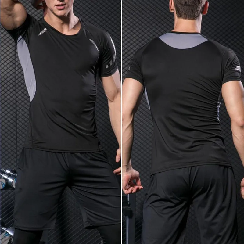 Jerseys Men Gym Fitness Sports Mma Exercise Training Man T-shirt Work Out Compression Rashguard Jiu Jitsu T Shirt Men Shirts