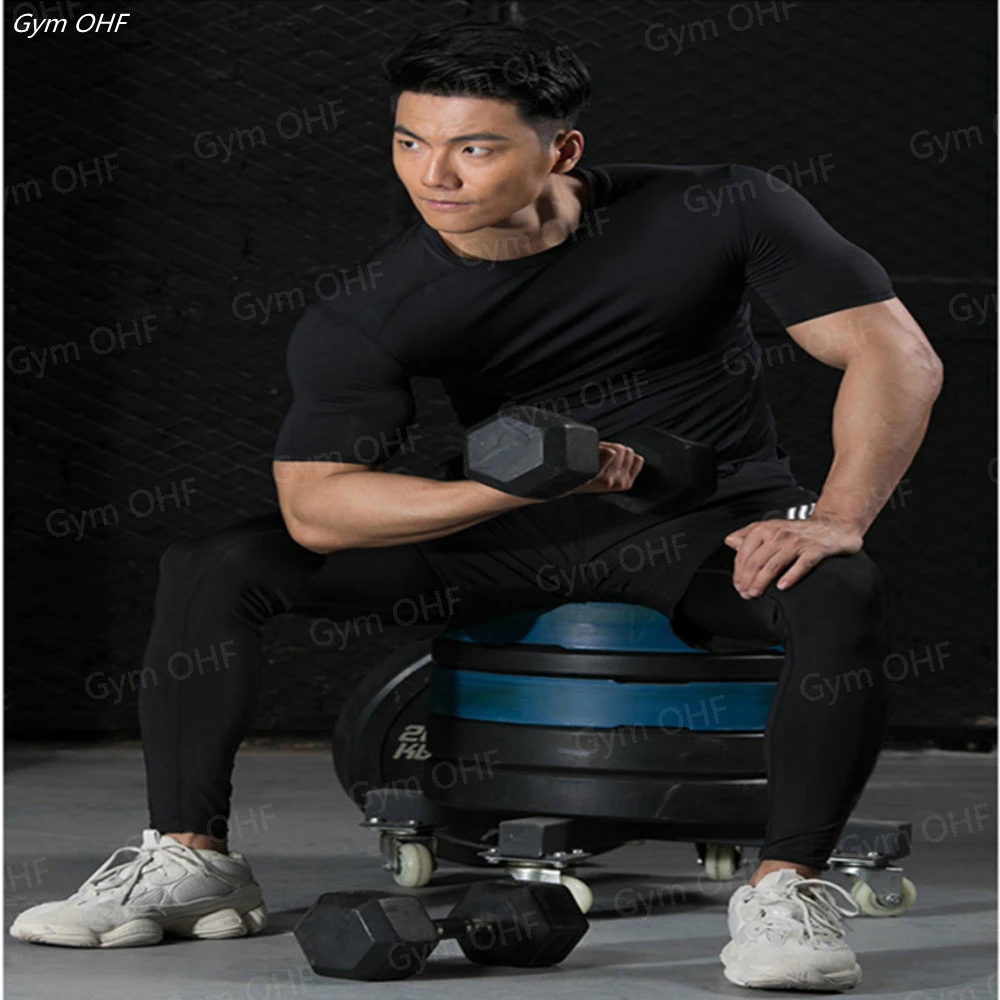 Jerseys Men Gym Fitness Sports Mma Exercise Training Man T-shirt Work Out Compression Rashguard Jiu Jitsu T Shirt Men Shirts