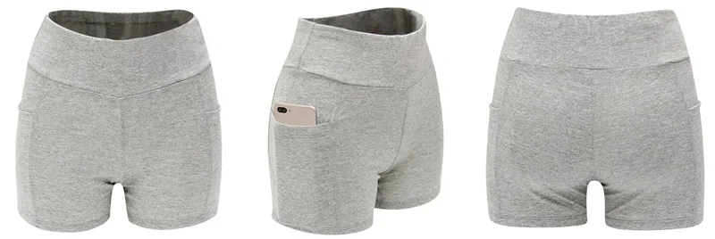 2026 Women's Yoga Pants Gym Pants Sports Running Shorts Quick Dry Leggings Cycling Push-Ups Safety Panties with Side Pockets
