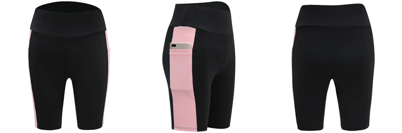 2026 Women's Yoga Pants Gym Pants Sports Running Shorts Quick Dry Leggings Cycling Push-Ups Safety Panties with Side Pockets
