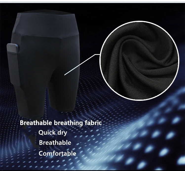 2026 Women's Yoga Pants Gym Pants Sports Running Shorts Quick Dry Leggings Cycling Push-Ups Safety Panties with Side Pockets