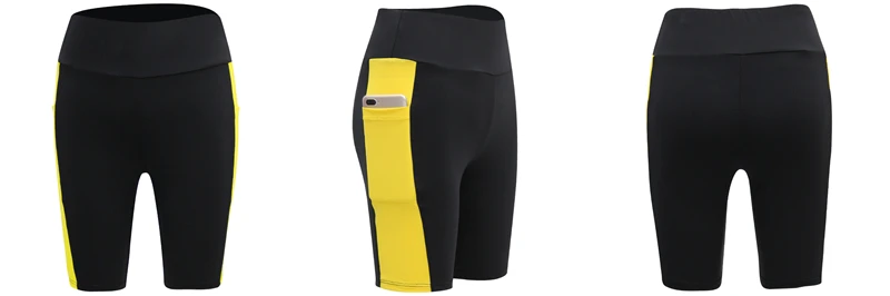 2026 Women's Yoga Pants Gym Pants Sports Running Shorts Quick Dry Leggings Cycling Push-Ups Safety Panties with Side Pockets