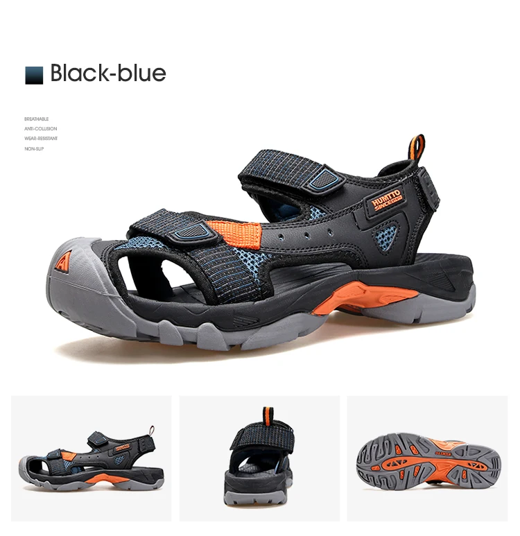 HUMTTO Summer Hiking Shoes for Men Sandals Breathable Outdoor Water Beach Sandals Mens Camping Fishing Climbing Aqua Shoes Man