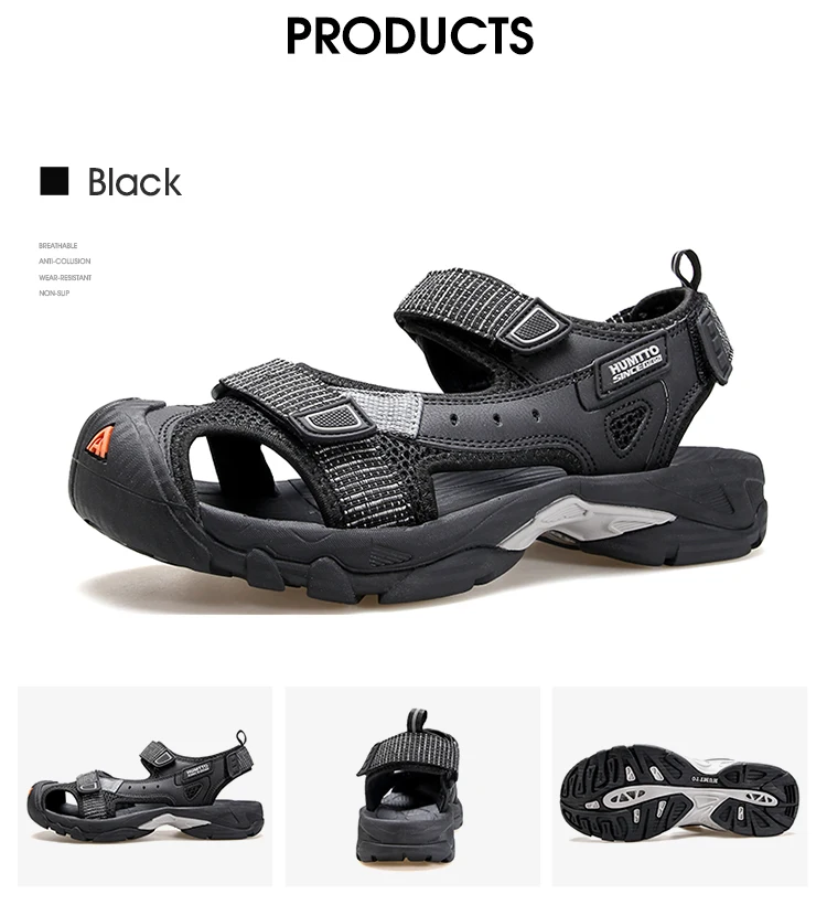 HUMTTO Summer Hiking Shoes for Men Sandals Breathable Outdoor Water Beach Sandals Mens Camping Fishing Climbing Aqua Shoes Man