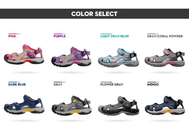 HUMTTO Summer Hiking Shoes for Men Sandals Breathable Outdoor Water Beach Sandals Mens Camping Fishing Climbing Aqua Shoes Man