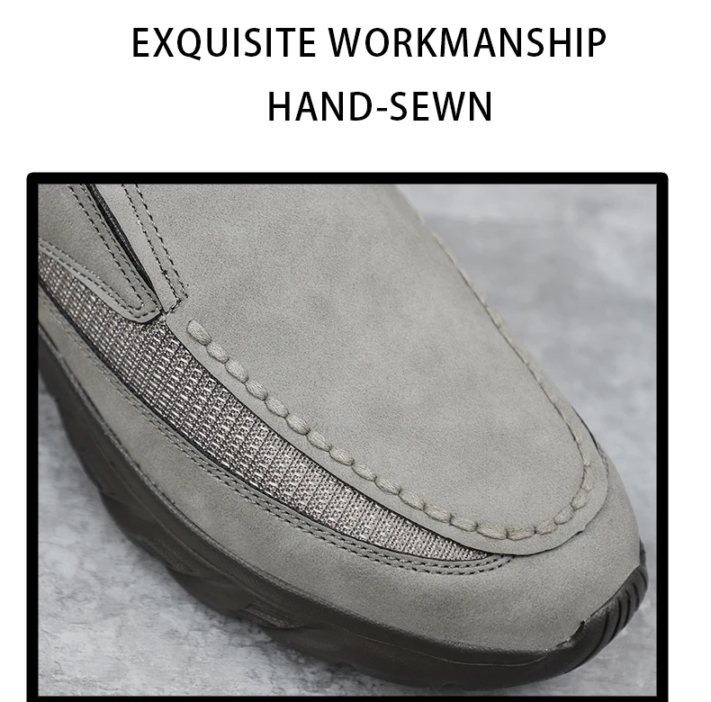 Men Leather Casual Shoes Breathable Loafers Men Sneakers 2024 New Male Comfortable Leather Flat Footwear Sneakers Men Shoes