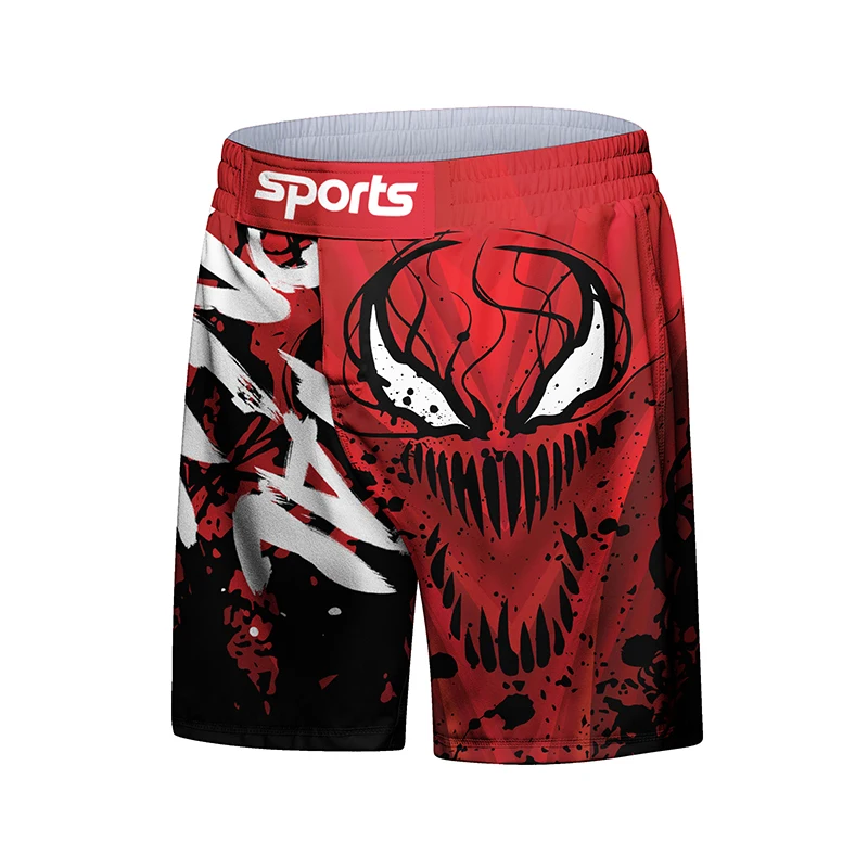 New Men MMA Compression T-shirt Muay Thai Shorts Spartan 4pcs/Set Rashguard Jiu Jitsu Shirts Clothing Bjj Boxing Boxe Sport Suit