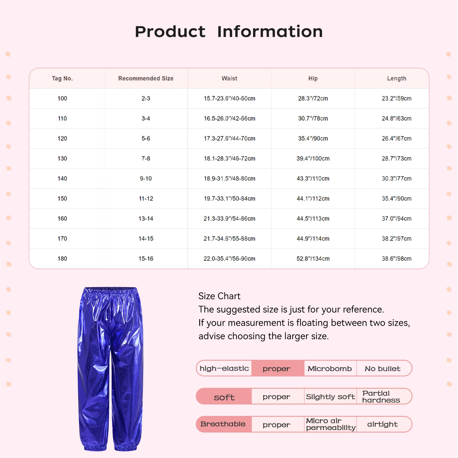 Kids Boys Girls Metallic Harem Pants Jazz Dance Costumes Elastic Waistband Shiny Trousers for Modern Hip Hop Street Dancewear