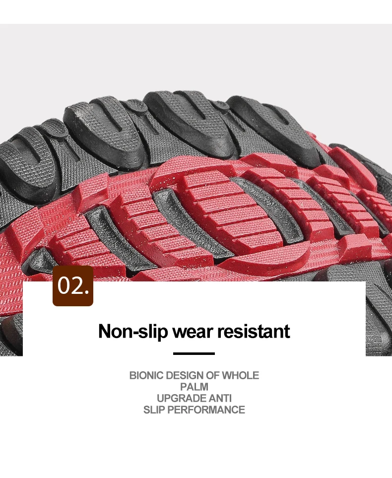HIKEUP New Arrival Leather Hiking Shoes Wear-resistant Outdoor Sport Men Shoes Lace-Up Mens Climbing Trekking Hunting Sneakers