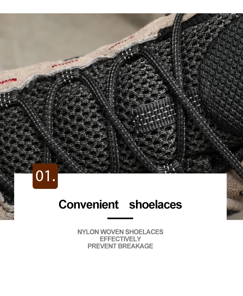 HIKEUP New Arrival Leather Hiking Shoes Wear-resistant Outdoor Sport Men Shoes Lace-Up Mens Climbing Trekking Hunting Sneakers