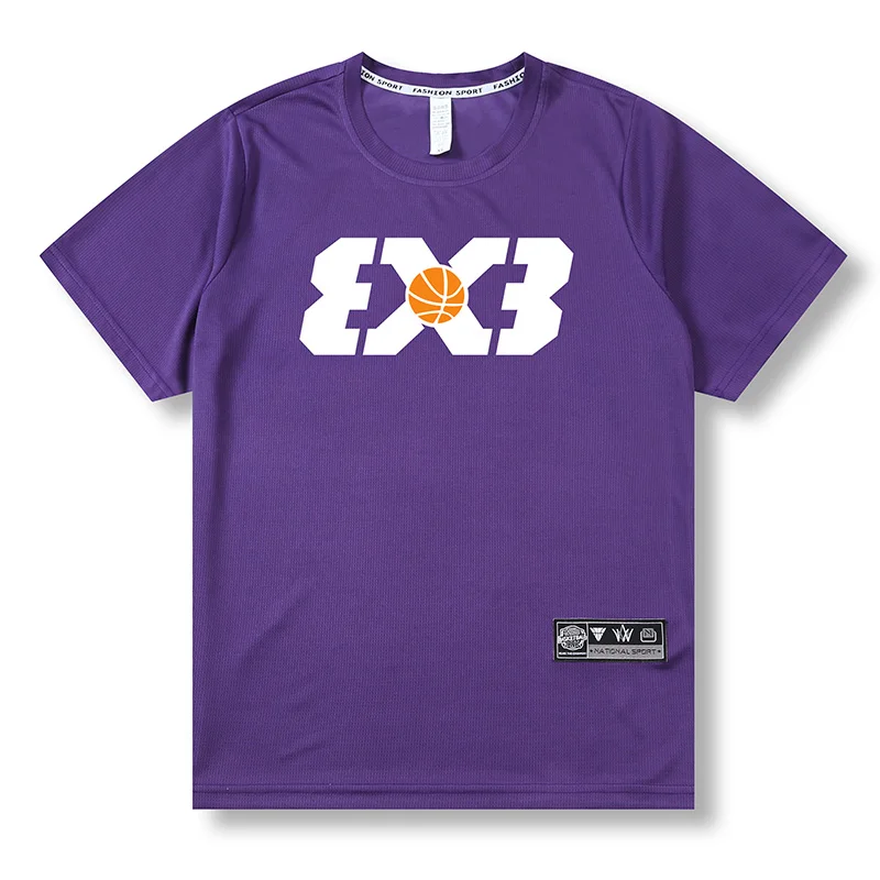 Loose Men Running 2023 Outdoor Street Basketball Gym Short Sleeve Letter Print T Shirt Summer Quick Dry Fitness Bodybuilding