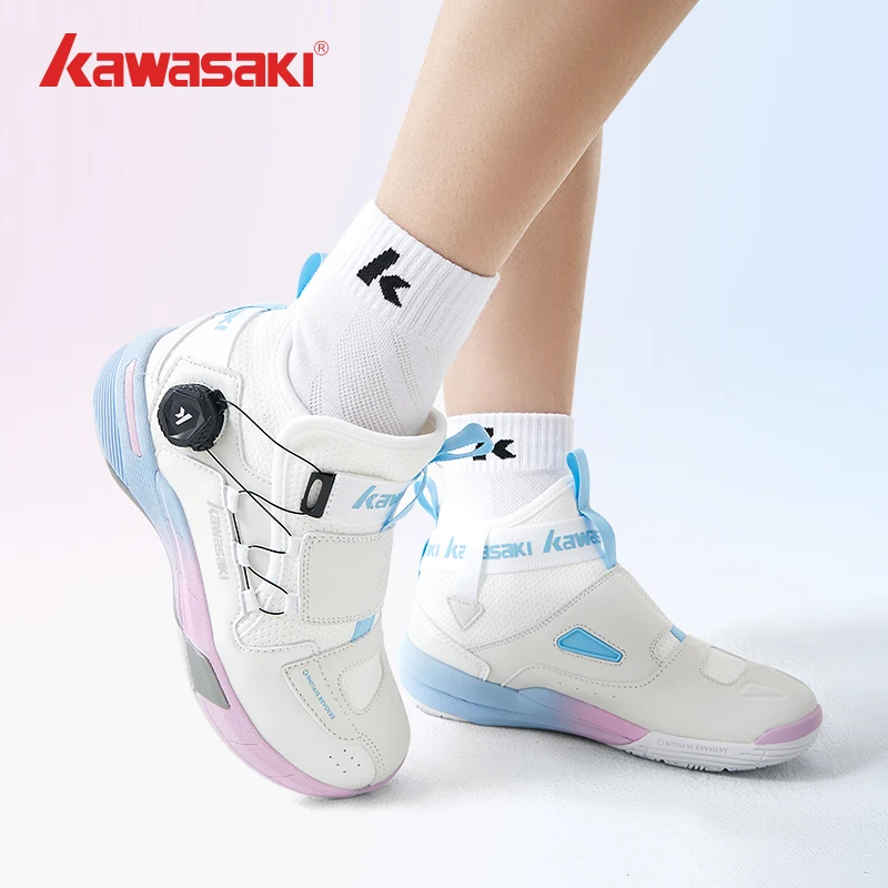 Kawasaki King Series 2.0 Professional Badminton Shoes For Men Women Anti-Twist Sports Original Men's Tennis Shoes Sneakers A3311