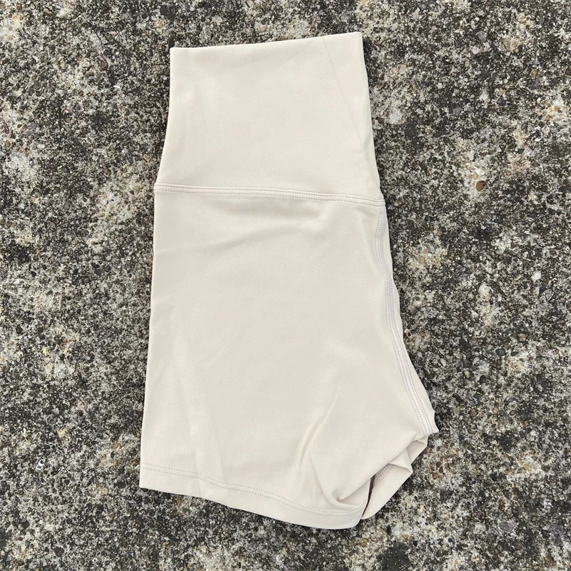 Solid Color High Waist Yoga Short Leg Women Fitness Sport Short  Bike Soft Squatting Proof Comprehensive Training Jog Athletic