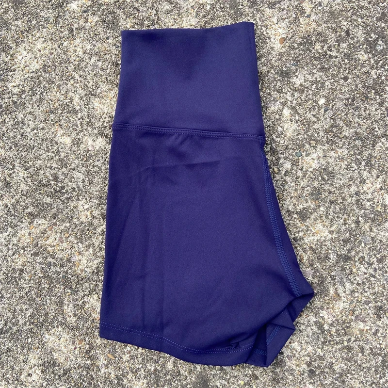 Solid Color High Waist Yoga Short Leg Women Fitness Sport Short  Bike Soft Squatting Proof Comprehensive Training Jog Athletic