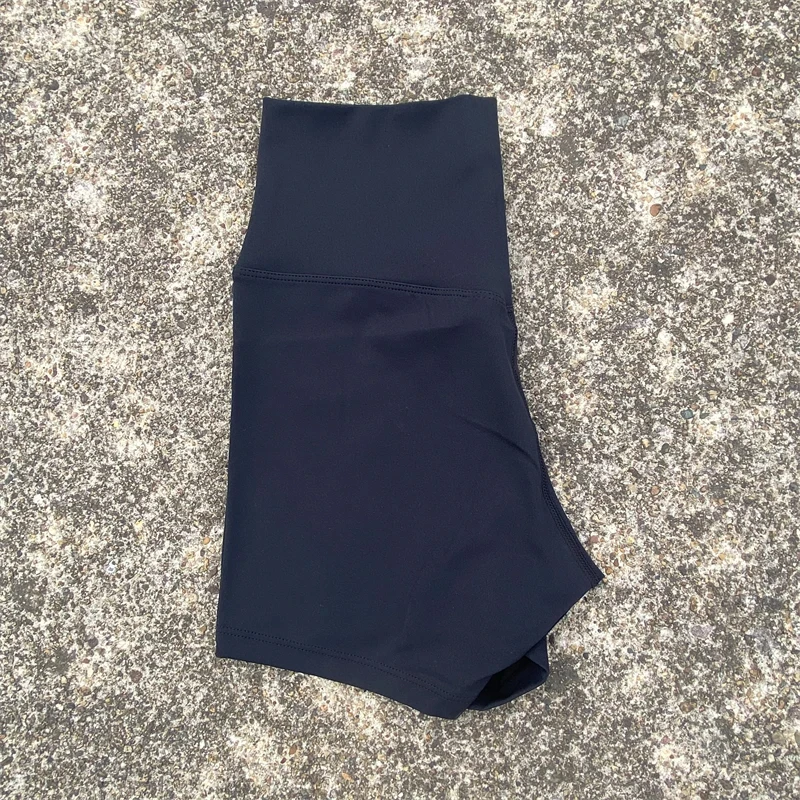 Solid Color High Waist Yoga Short Leg Women Fitness Sport Short  Bike Soft Squatting Proof Comprehensive Training Jog Athletic