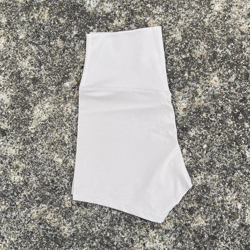 Solid Color High Waist Yoga Short Leg Women Fitness Sport Short  Bike Soft Squatting Proof Comprehensive Training Jog Athletic