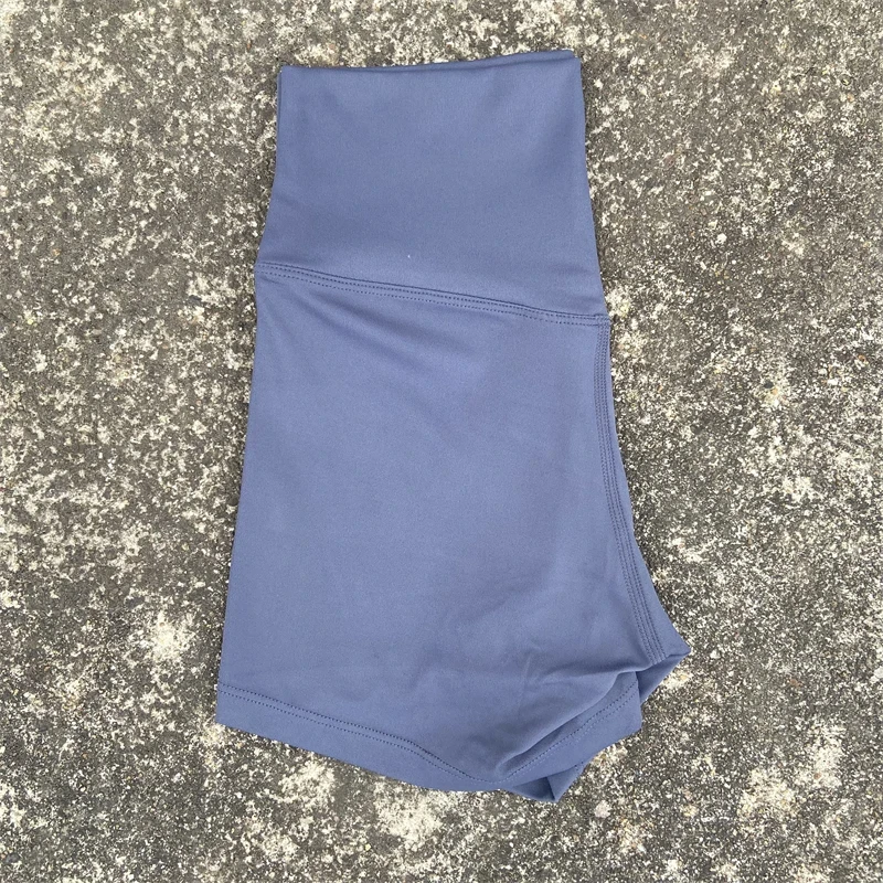 Solid Color High Waist Yoga Short Leg Women Fitness Sport Short  Bike Soft Squatting Proof Comprehensive Training Jog Athletic